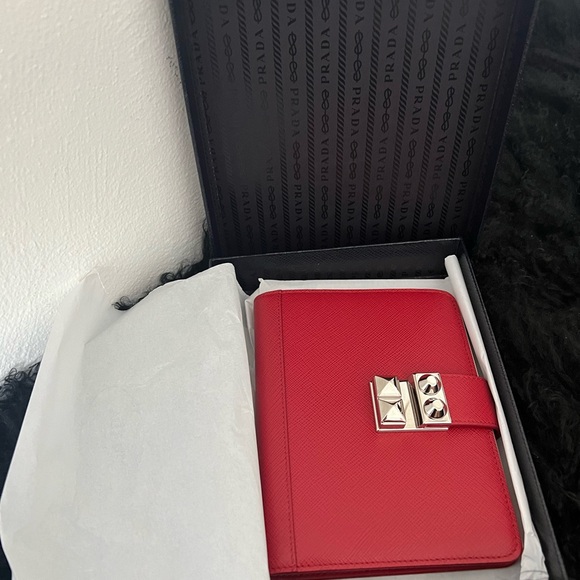 Prada Elektra Saffiano Notebook/Agenda Cover Red - Picture 5 of 12
